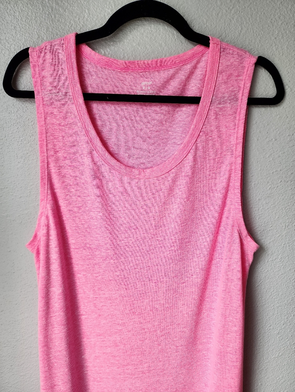 Aerie Linen Blend Scoop Neck Lightweight Beach Tank Midi Dress Size Medium NEW - Picture 2 of 8